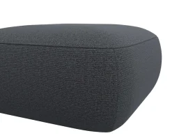 FLEXLUX Pouf »Torino, rund, bodennah, Sitzhocker, Polsterhocker« Modernes, organisches Hocker-Design, Kaltschaum, Wellenunterfederung
