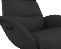 FLEXLUX Relaxsessel »Fernsehsessel More, ergonomisch, drehbar, robuster Fuß, Scandi« Premium Komfort, Rücken- & Kopfteilverstellung, drehbar, Fuß schwarz
