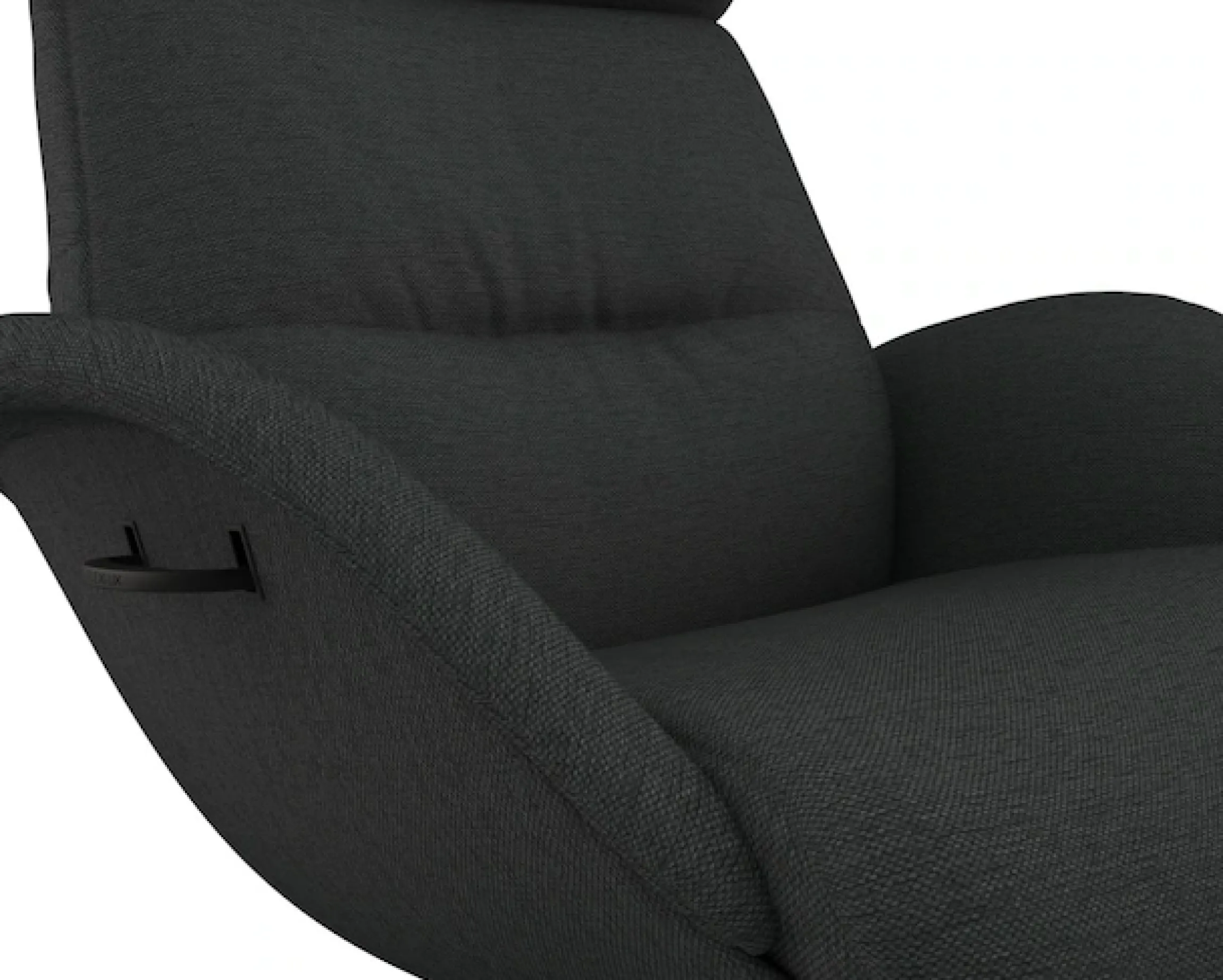 FLEXLUX Relaxsessel »Fernsehsessel More, ergonomisch, drehbar, robuster Fuß, Scandi« Premium Komfort, Rücken- & Kopfteilverstellung, drehbar, Fuß schwarz