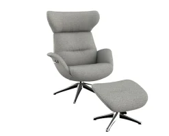 FLEXLUX Relaxsessel »Fernsehsessel More, ergonomisch, drehbar, robuster Fuß, Scandi« Premium Komfort, Rücken- und Kopfteilverstellung, Drehbar, Fuß Alu