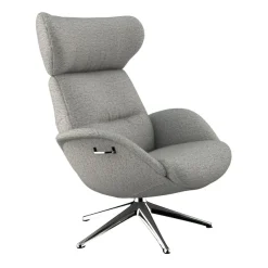 FLEXLUX Relaxsessel »Fernsehsessel More, ergonomisch, drehbar, robuster Fuß, Scandi« Premium Komfort, Rücken- und Kopfteilverstellung, Drehbar, Fuß Alu
