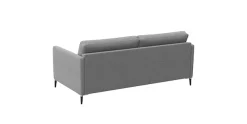 FLEXLUX 2,5-Sitzer »Fiore, super bequem durch hochwertigen Sitzaufbau mit Kaltschaum« schmale Armlehnen, Füße Alu+schwarz