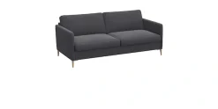 FLEXLUX 2,5-Sitzer »Fiore, super bequem durch Kaltschaum im Sitz« schmale Armlehnen, Füße Alu+ Eiche