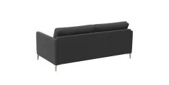 FLEXLUX 2,5-Sitzer »Fiore, super bequem durch Kaltschaum im Sitz« schmale Armlehnen, Füße Alu+ Eiche