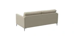 FLEXLUX 2,5-Sitzer »Fiore, super Sitzkomfort durch Kaltschaum im Sitz« schmale Armlehnen, Füße Alu