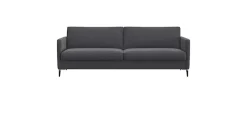 FLEXLUX 3-Sitzer »Fiore, super Sitzkomfort durch Kaltschaum im Sitz« schmale Armlehnen, Füße Alu+schwarz