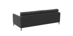 FLEXLUX 3-Sitzer »Fiore, super Sitzkomfort durch Kaltschaum im Sitz« schmale Armlehnen, Füße Alu+schwarz