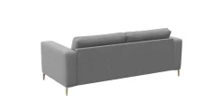 FLEXLUX 2,5-Sitzer »Fiore, super Sitzkomfort durch Kaltschaum,« breite Armlehnen, Füße Alu+ Eiche