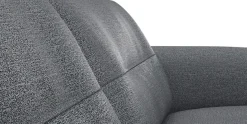 FLEXLUX 2,5-Sitzer »Glow Sofa, Couch, Premium-Sitzkomfort: Kaltschaum & Federkern« Armlehnenblende in geölter Eiche, Fuß schwarz