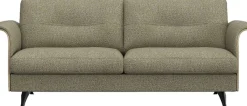 FLEXLUX 2,5-Sitzer »Glow Sofa, Couch,« Premium-Sitz: Kaltschaum & Federkern, Arml. Walnuss, Fuß schwarz