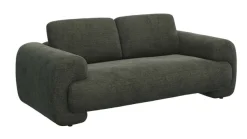 FLEXLUX 2,5-Sitzer »Molino Designsofa, Polstersofa, Einzelsofa, Couch« Kaltschaum & Stahl-Wellen für erstklassigen Sitzkomfort, Füsse Schwarz