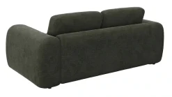 FLEXLUX 2,5-Sitzer »Molino Designsofa, Polstersofa, Einzelsofa, Couch« Kaltschaum & Stahl-Wellen für erstklassigen Sitzkomfort, Füsse Schwarz