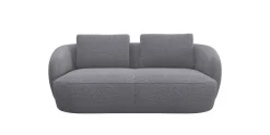 FLEXLUX 2,5-Sitzer »Torino, rund, Couch, Loveseat,« Modernes, organisches Sofa-Design, Kaltschaum, Wellenunterfederung
