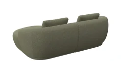 FLEXLUX Wohnlandschaft »Torino, rund, L-Form, Sofa-Ecke mit Recamiere, Longchair-Sofa« Modernes, organisches Sofa-Design, Kaltschaum, Wellenunterfederung