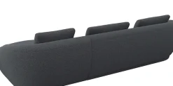 FLEXLUX Wohnlandschaft »Torino, rund, L-Form, Sofa-Ecke mit Recamiere, Longchair-Sofa« Modernes, organisches Sofa-Design, Kaltschaum, Wellenunterfederung