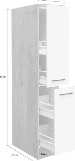 Flex-Well Apothekerschrank »Morena« (B x H x T) 30 x 161 x 60 cm, mit 4 Ablagen
