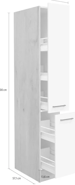 Flex-Well Apothekerschrank »Morena« (B x H x T) 30 x 200 x 57 cm, mit 5 Ablagen