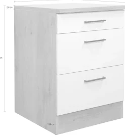 Flex-Well Auszugsunterschrank »Vintea« (B x H x T) 50 x 86 x 60 cm, mit praktischen Auszügen