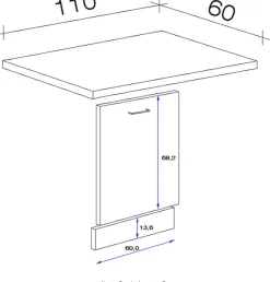Flex-Well Frontblende »Antigua« (B x H x T) 110 x 86 x 60 cm