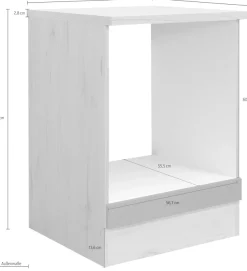 Flex-Well Herdumbauschrank »Vintea« (B x H x T) 60 x 85 x 60 cm, inkl. Arbeitsplatte