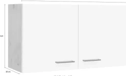 Flex-Well Hängeschrank »Vintea« (B x H x T) 100 x 54,8 x 32 cm, mit Metallgriffen