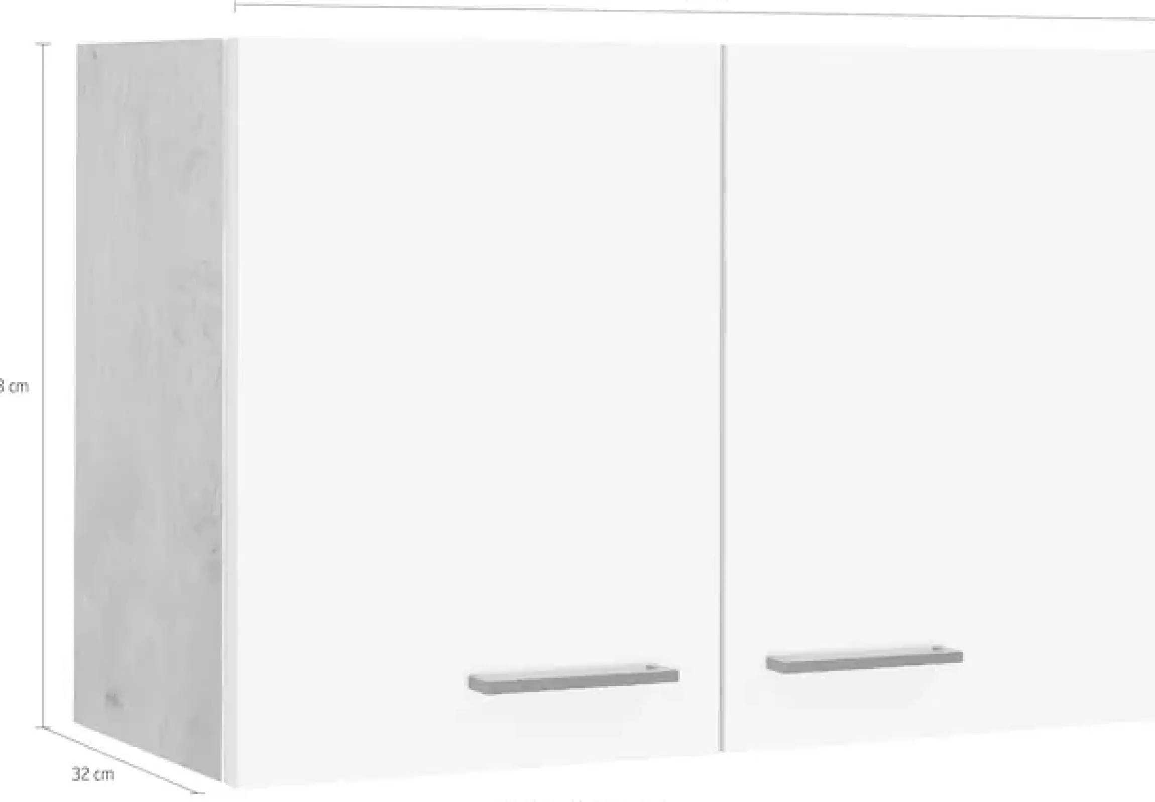 Flex-Well Hängeschrank »Vintea« (B x H x T) 80 x 54,8 x 32 cm, mit Metallgriffen