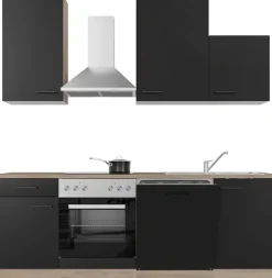 Flex-Well Küche »Capri« mit und ohne E-Geräten erhältlich, Gesamtbreite 220 cm