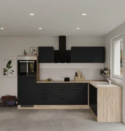 Flex-Well Küche »Capri« mit und ohne E-Geräten erhältlich, Gesamtbreite 280x170 cm
