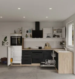 Flex-Well Küche »Capri« mit und ohne E-Geräten erhältlich, Gesamtbreite 280x170 cm
