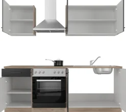 Flex-Well Küche »Capri« mit und ohne E-Geräten erhältlich, Gesamtbreite 210 cm
