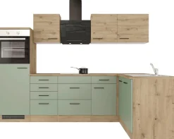 Flex-Well Küche »Cara« mit und ohne E-Geräten erhältlich, Gesamtbreite 280x170 cm