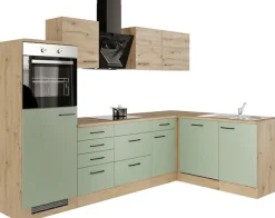 Flex-Well Küche »Cara« mit und ohne E-Geräten erhältlich, Gesamtbreite 280x170 cm