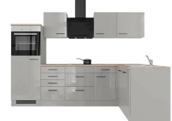 Flex-Well Küche »Lund« wahlweise mit E-Geräten, Stellbreite 280x170 cm