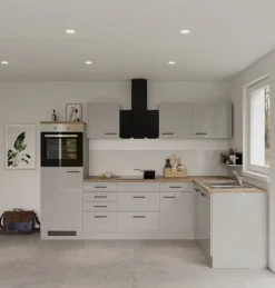 Flex-Well Küche »Lund« wahlweise mit E-Geräten, Stellbreite 280x170 cm