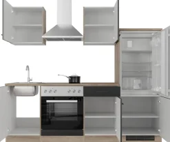 Flex-Well Küchenzeile »Capri« mit und ohne E-Geräten erhältlich, Gesamtbreite 220 cm