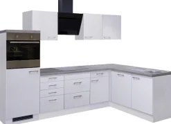 Flex-Well Küchenzeile »Kopenhagen« wahlweise mit E-Geräten, Gesamtbreite 280 x 170 cm