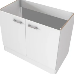 Flex-Well Küchenzeile »LUCCA, 6-teilig, Hauswirtschaftsraum, Hobbyraum, Küche, Breite 210 cm« Set, bestehend aus: 2x Unterschrank, 2x Hängeschrank, Arbeitsplatte + Spüle,Kombination aus 4 Möbelteilen inkl. Arbeitsplatte und Einbauspüle