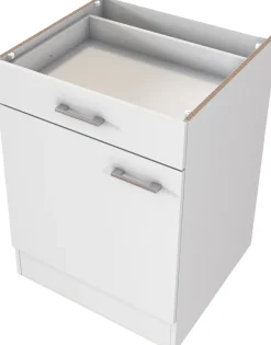Flex-Well Küchenzeile »LUCCA, 6-teilig, Hauswirtschaftsraum, Hobbyraum, Küche, Breite 210 cm« Set, bestehend aus: 2x Unterschrank, 2x Hängeschrank, Arbeitsplatte + Spüle,Kombination aus 4 Möbelteilen inkl. Arbeitsplatte und Einbauspüle