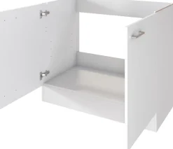 Flex-Well Küchenzeile »LUCCA, 6-teilig, Hauswirtschaftsraum, Hobbyraum, Küche, Breite 210 cm« Set, bestehend aus: 2x Unterschrank, 2x Hängeschrank, Arbeitsplatte + Spüle,Kombination aus 4 Möbelteilen inkl. Arbeitsplatte und Einbauspüle