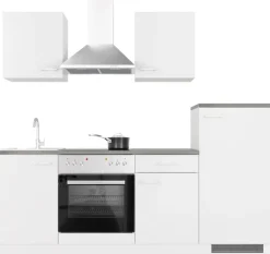 Flex-Well Küchenzeile »Lucca« wahlw. mit E-Geräten, Breite 220 cm, viele Farbvarianten erhältlich