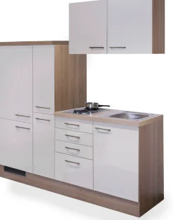 Flex-Well Küchenzeile »Nepal« Gesamtbreite 190 cm, mit Apothekerschrank, mit Einbau-Kühlschrank etc.
