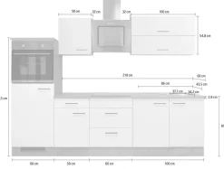 Flex-Well Küchenzeile »Vintea« mit E-Geräten, Gesamtbreite 270 cm