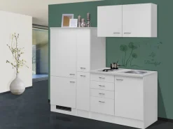 Flex-Well Küchenzeile »Wito« Gesamtbreite 190 cm, mit Apothekerschrank, mit Einbau-Kühlschrank etc.