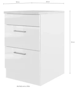 Flex-Well Kochfeldumbauschrank »Lund« (B x H x T) 60 x 85 x 60 cm, individuell kombinierbar