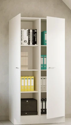Flex-Well Mehrzweckschrank-Set »LUCCA, 2-teilig, Büro, Ankleide, Küche oder Werkstatt.., Breite 100 cm« Komplett-Set, bestehend aus: 2 Vorratsschränken mit jeweils 4 großen Fächern, 2 Stk. tlg.
