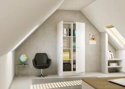 Flex-Well Mehrzweckschrank-Set »LUCCA, 2-teilig, Büro, Ankleide, Küche oder Werkstatt.., Breite 100 cm« Komplett-Set, bestehend aus: 2 Vorratsschränken mit jeweils 4 großen Fächern, 2 Stk. tlg.