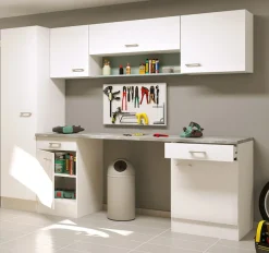 Flex-Well Mehrzweckschrank-Set »LUCCA, 8-teilig, Hauswirtschaft-, Hobby/Werkraum, Küche, Breite 260 cm« Komplett-Set, bestehend aus: 2x Unter-, 3x Ober- und 1x Hochschrank, Regal+APL, 8 Stk. tlg.