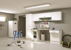 Flex-Well Mehrzweckschrank-Set »LUCCA, 8-teilig, Hauswirtschaft-, Hobby/Werkraum, Küche, Breite 260 cm« Komplett-Set, bestehend aus: 2x Unter-, 3x Ober- und 1x Hochschrank, Regal+APL, 8 Stk. tlg.