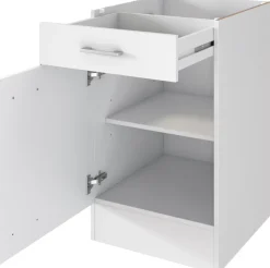 Flex-Well Mehrzweckschrank-Set »LUCCA, 8-teilig, Hauswirtschaft-, Hobby/Werkraum, Küche, Breite 240 cm« Komplett-Set, bestehend aus: 2x Unter-, 3x Ober- und 1x Auszugsschrank, Regal+APL, 8 Stk. tlg.