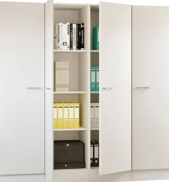 Flex-Well Mehrzweckschrank-Set »LUCCA, 4-teilig, Büro, Ankleide, Küche oder Werkstatt.., Breite 200 cm« Komplett-Set, bestehend aus: 4 Vorratsschränken mit jeweils 4 großen Fächern, 4 Stk. tlg.